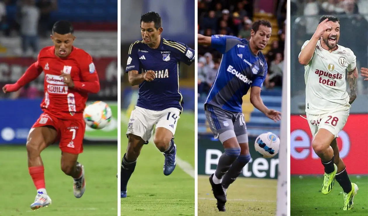 América, Millonarios, Emelec y Universitario