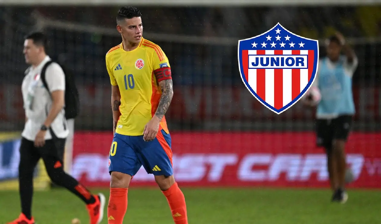 James Rodríguez y Junior