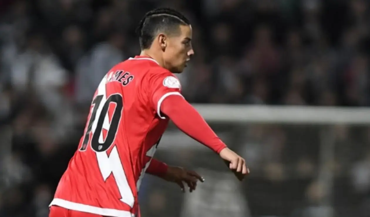 James Rodríguez con el Rayo Vallecano