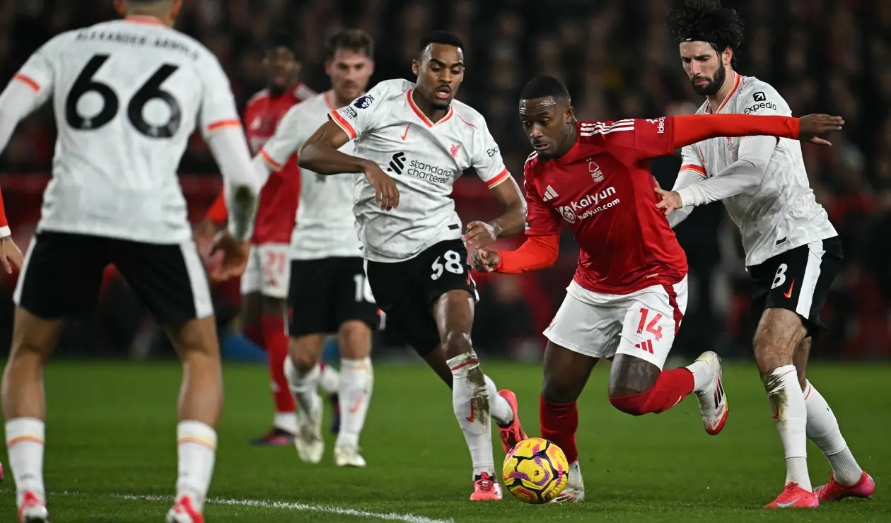 Liverpool en la Premier League vs Nottingham