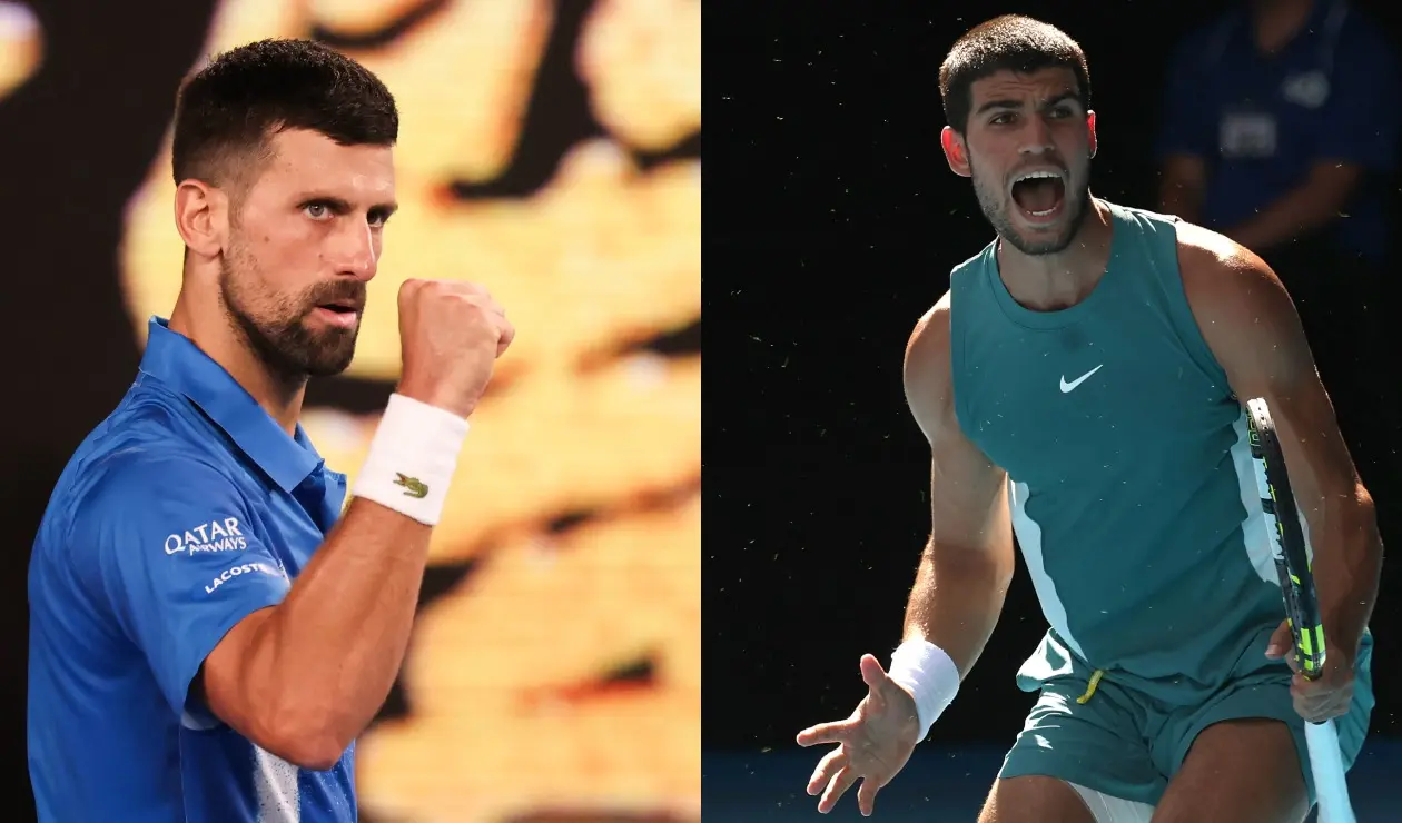 Novak Djokovic vs Carlos Alcaraz en los cuartos de final del Australian Open