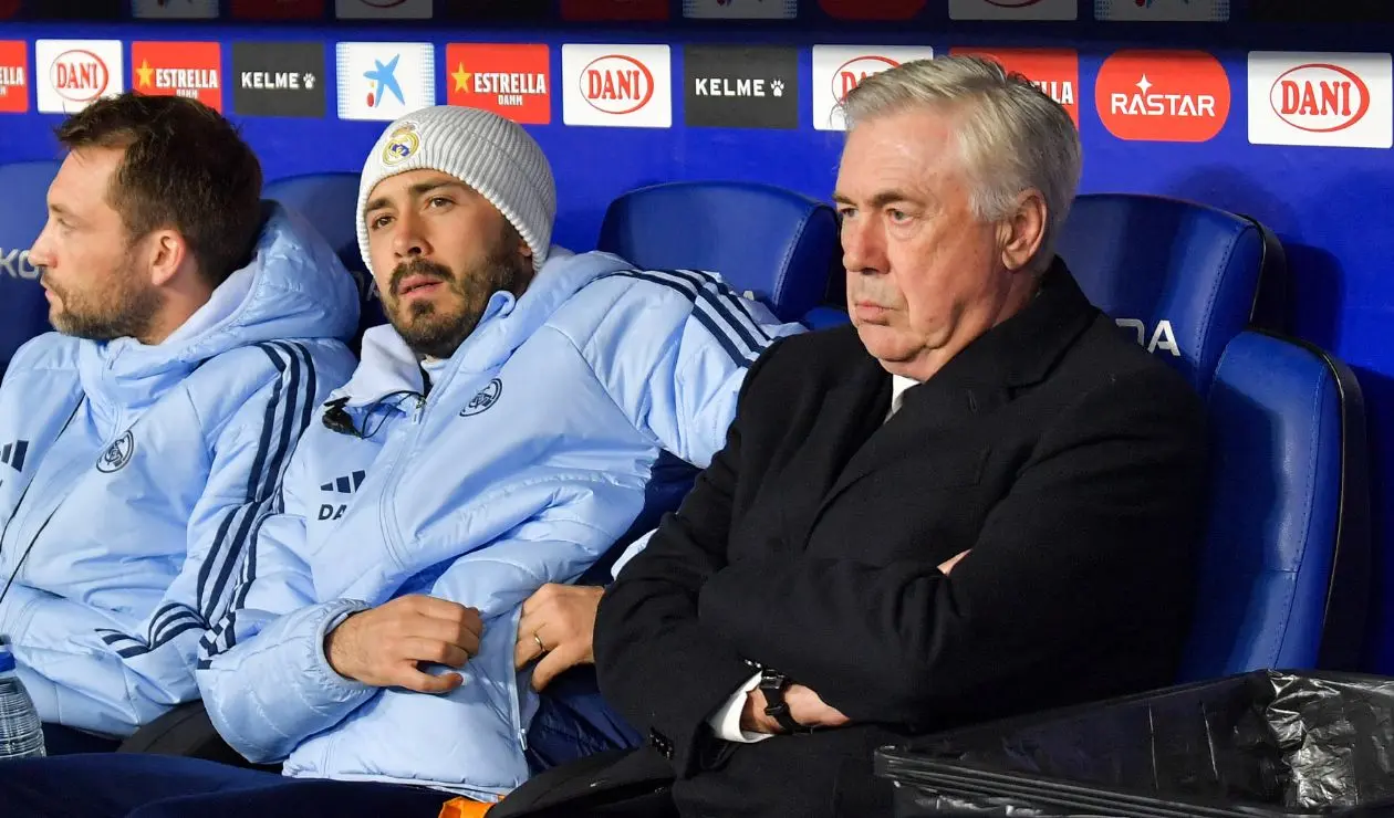 Carlo Ancelotti con el Real Madrid