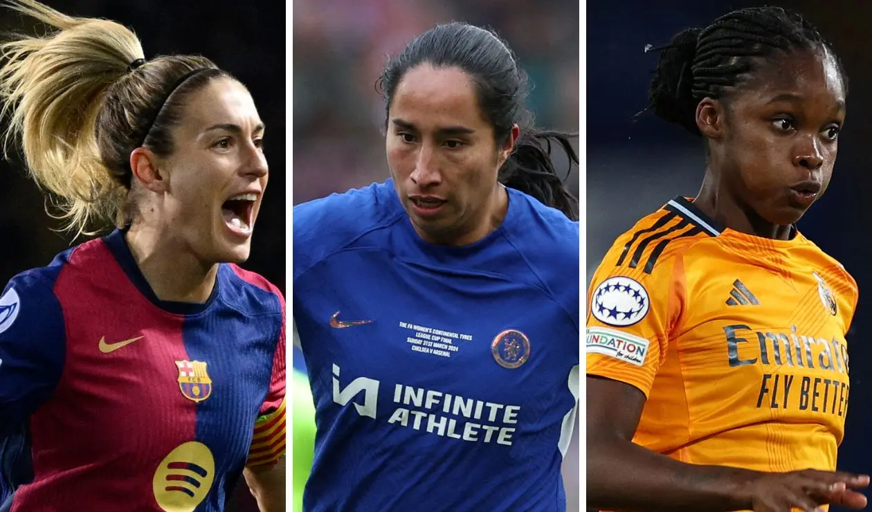 Alexia Putellas, Mayra Ramírez y Linda Caicedo en Champions Femenina