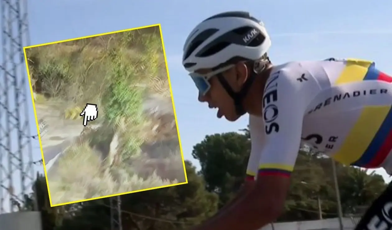 Caída de Egan Bernal en la Clásica de Jaén