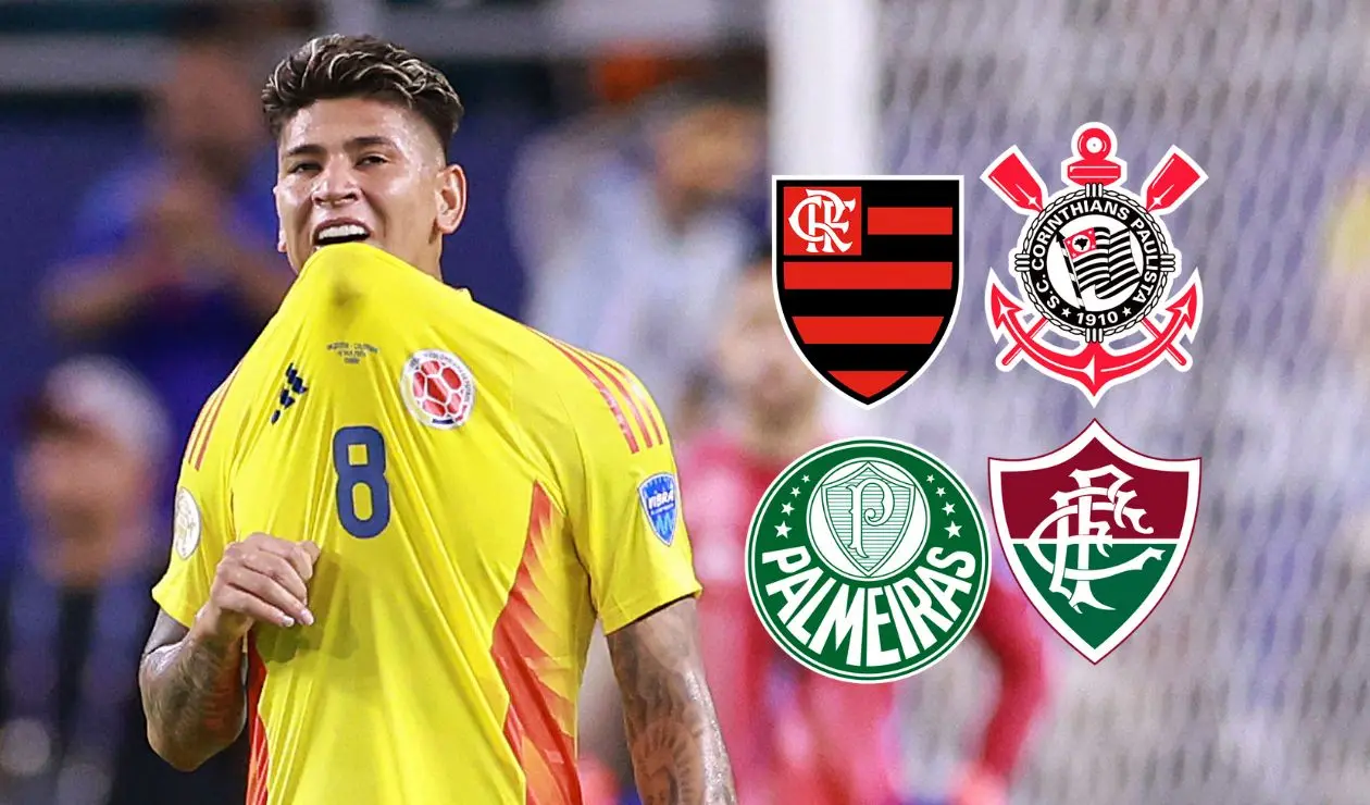 Jorge Carrascal con equipos brasileños