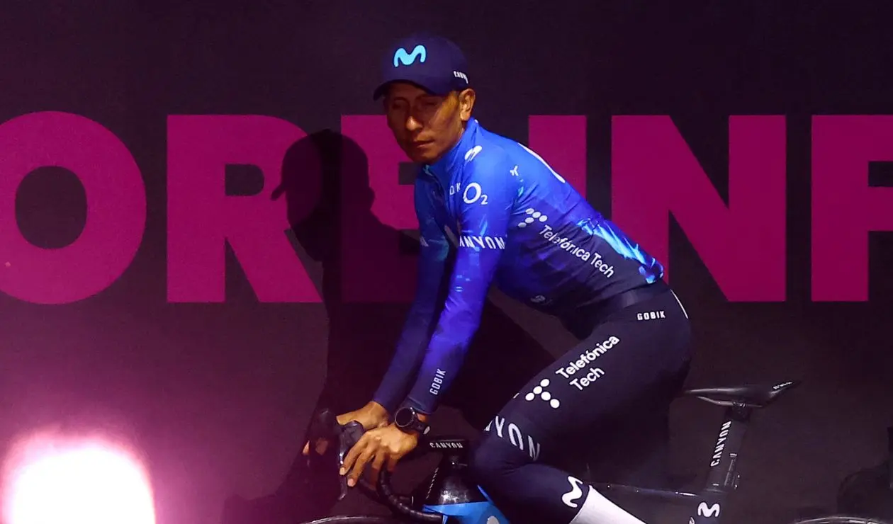 Nairo Quintana con el Movistar Team