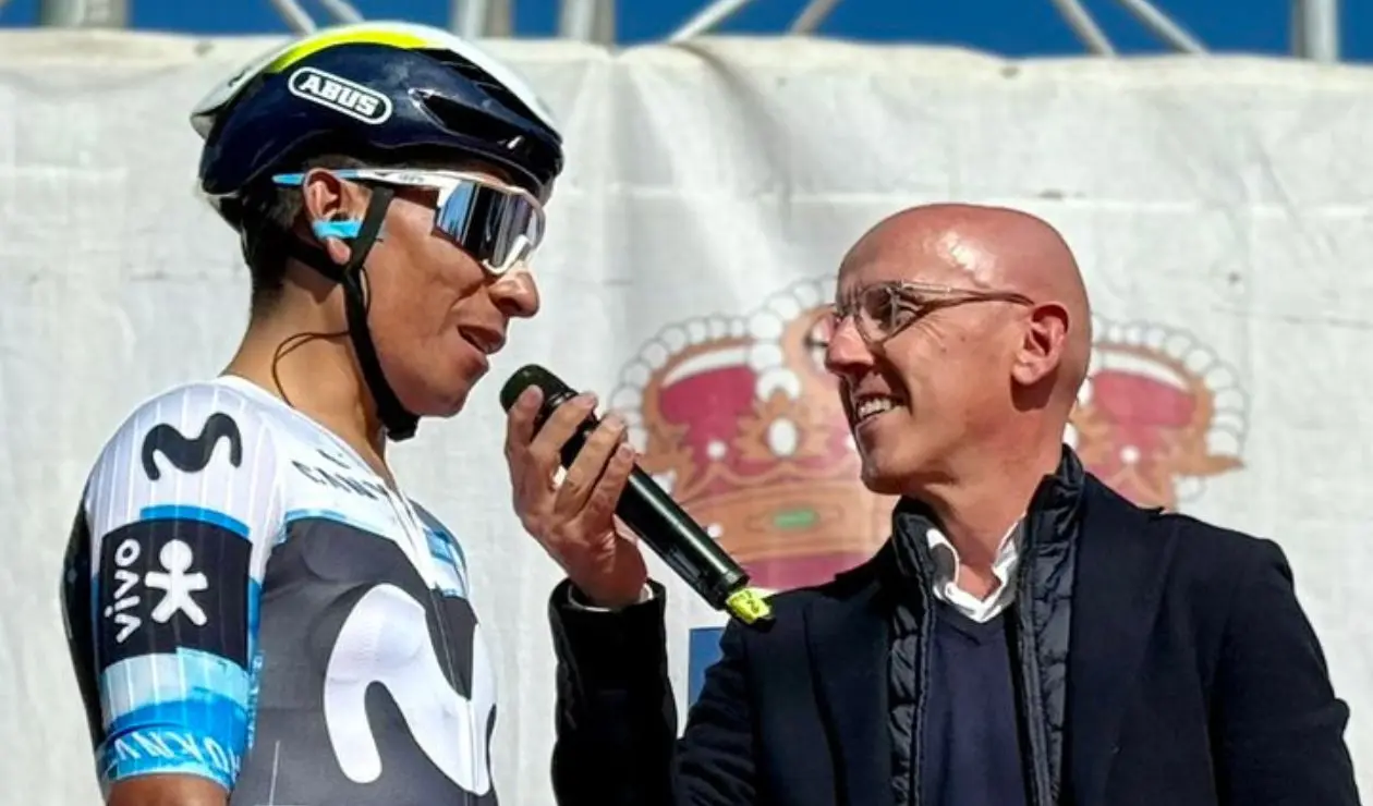 Nairo Quintana con el Movistar