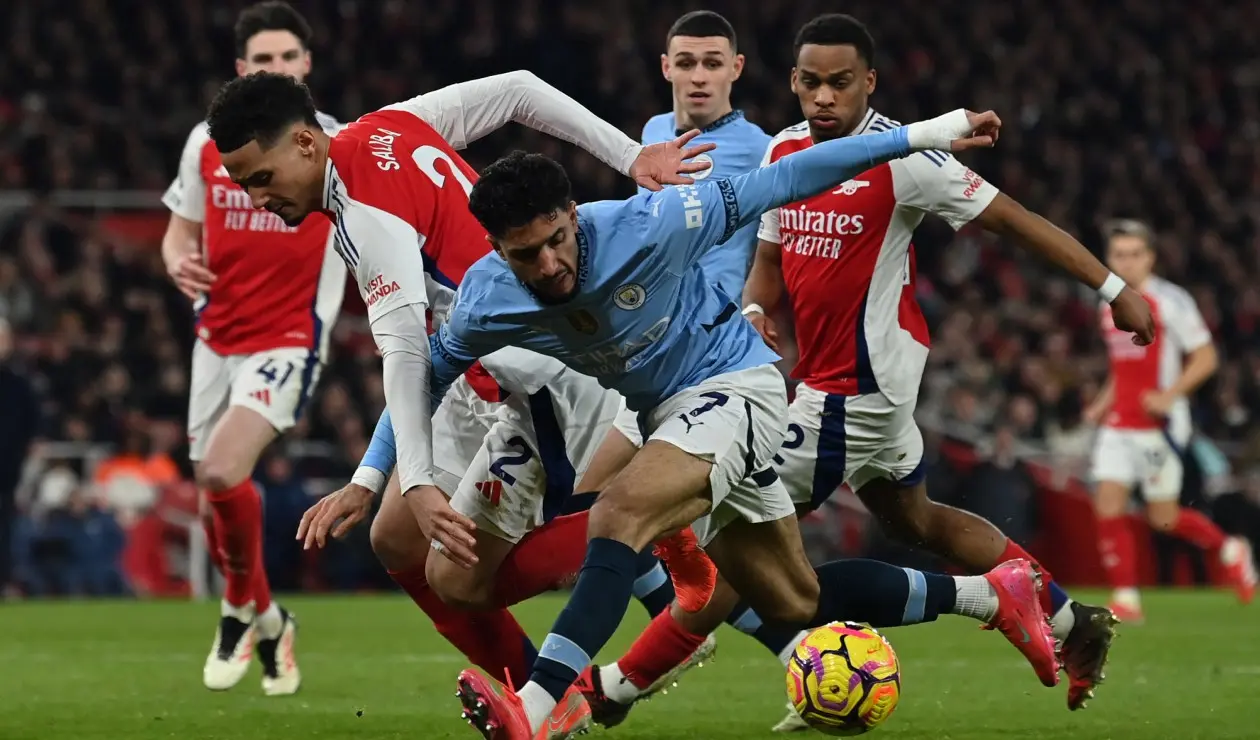 Arsenal vs Manchester City por la Premier League