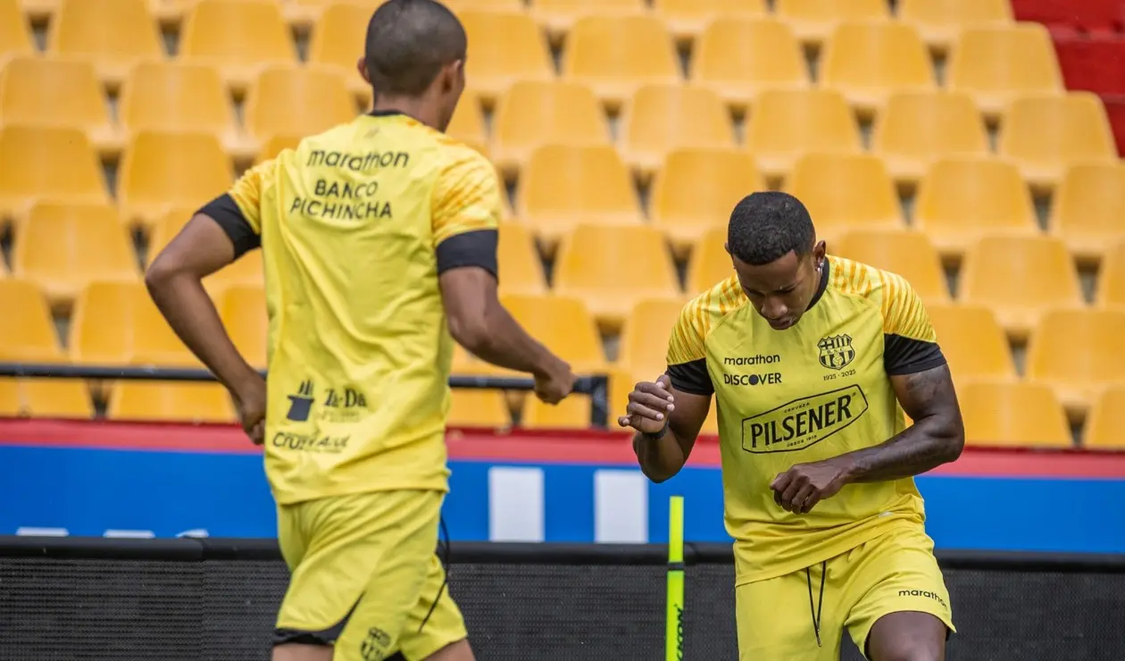 Barcelona de Guayaquil en la sesión de entrenamiento