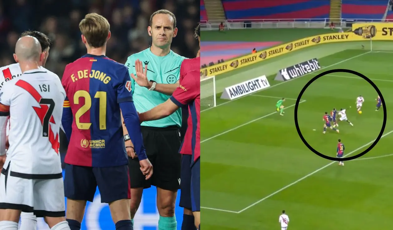 Barcelona vs Rayo Vallecano gol anulado