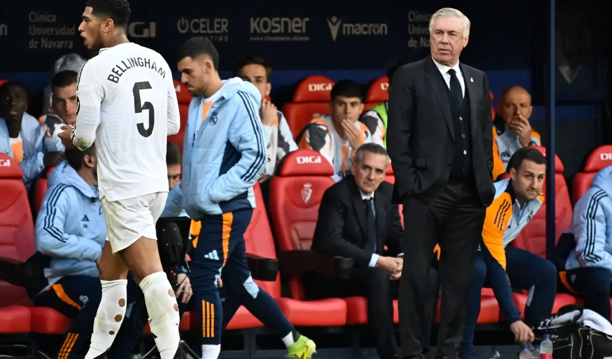 Carlo Ancelotti y Jude Bellingham
