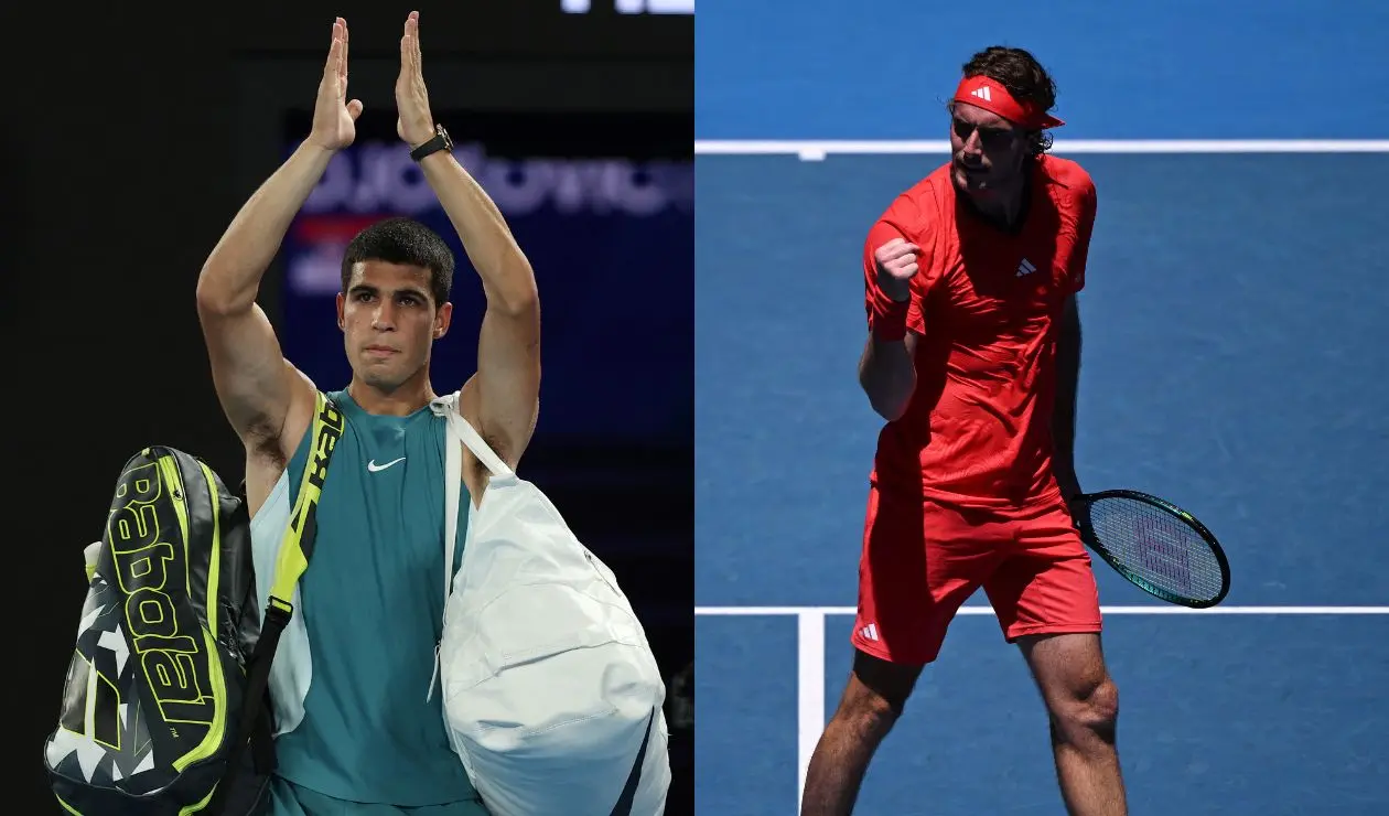 Carlos Alcaraz y Tsitsipas están en los cuartos de final del ATP de Róterdam