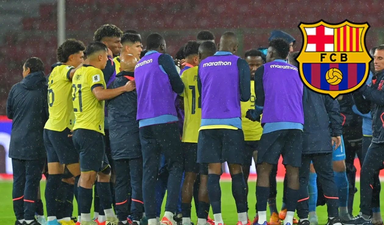 Selección de Ecuador aseguró a un jugador del FC Barcelona
