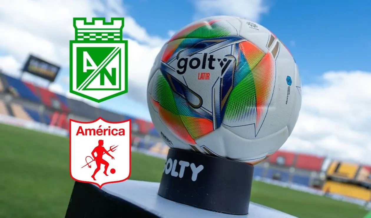 Escudos de Atlético Nacional y América de Cali
