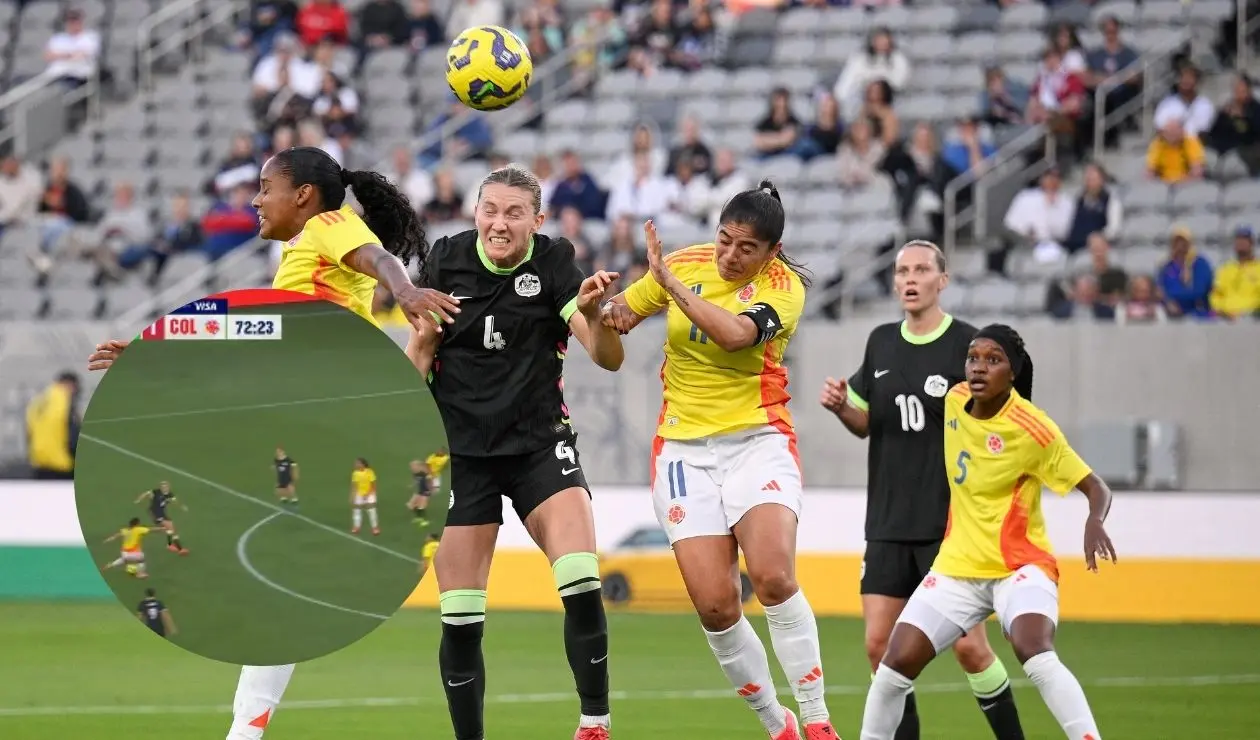 Gol Catalina Usme frente a Australia en la SheBelievesCup 