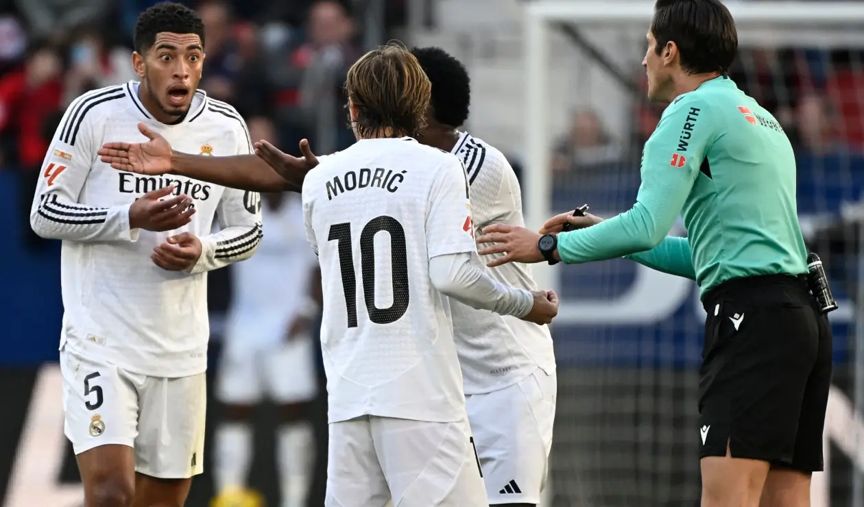 Jude Bellingham expulsado en el Real Madrid