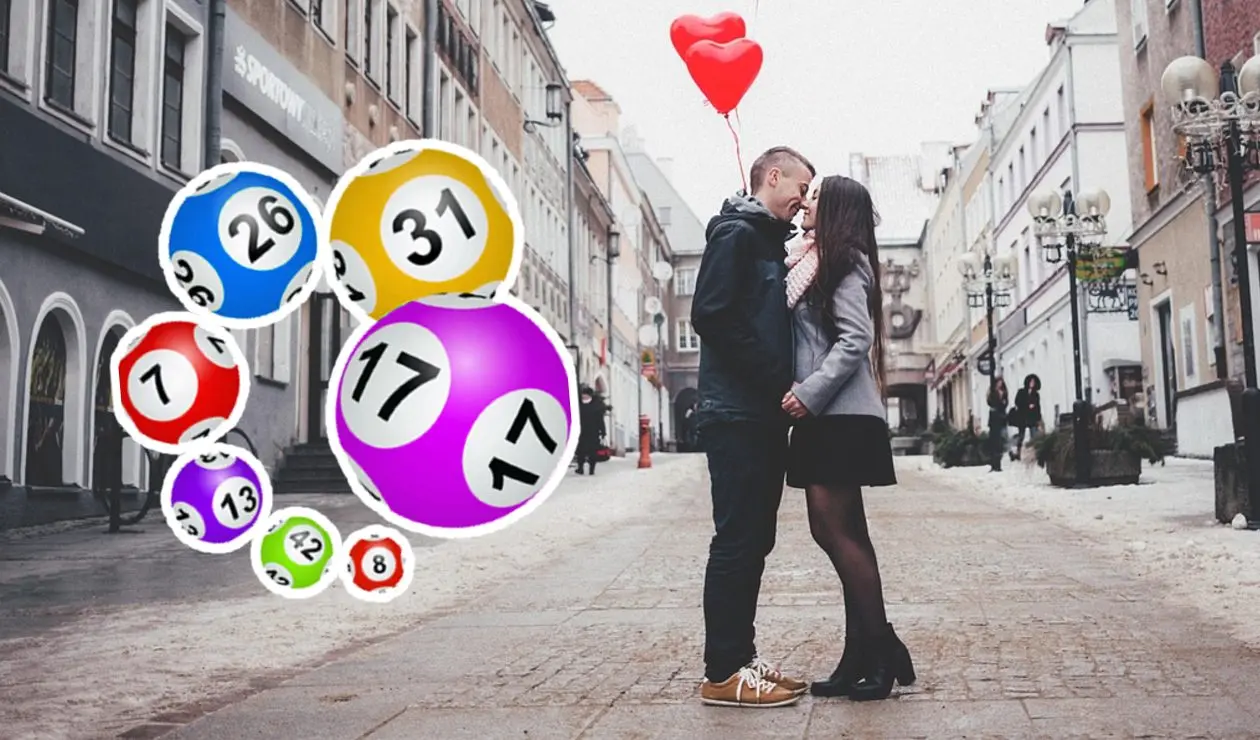 Balotas de lotería y San Valentín