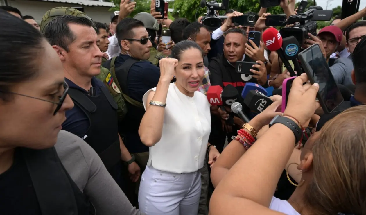 Luisa González, candidata presidencial en Ecuador