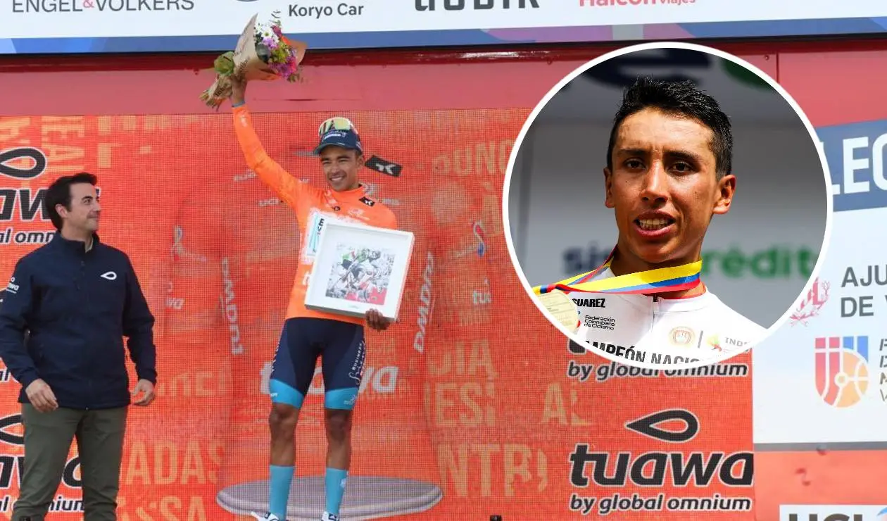 Santiago Buitrago y Egan Bernal