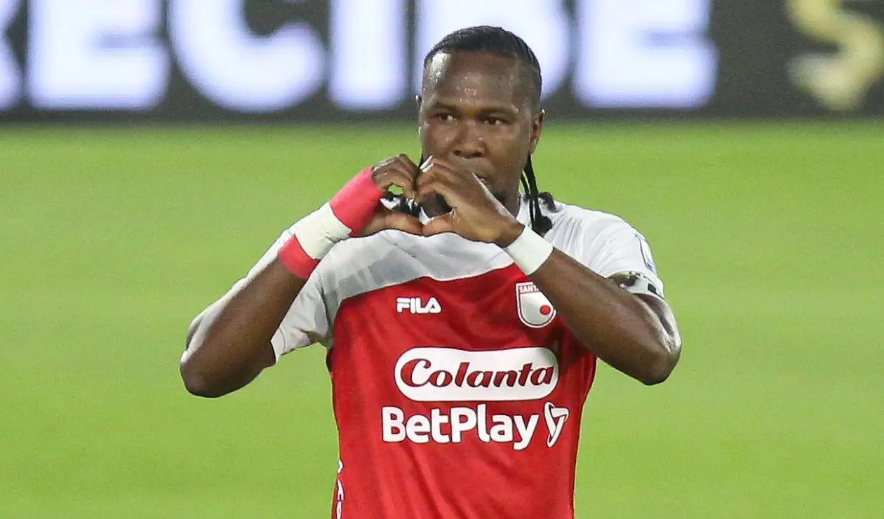 Hugo Rodallega con Santa Fe