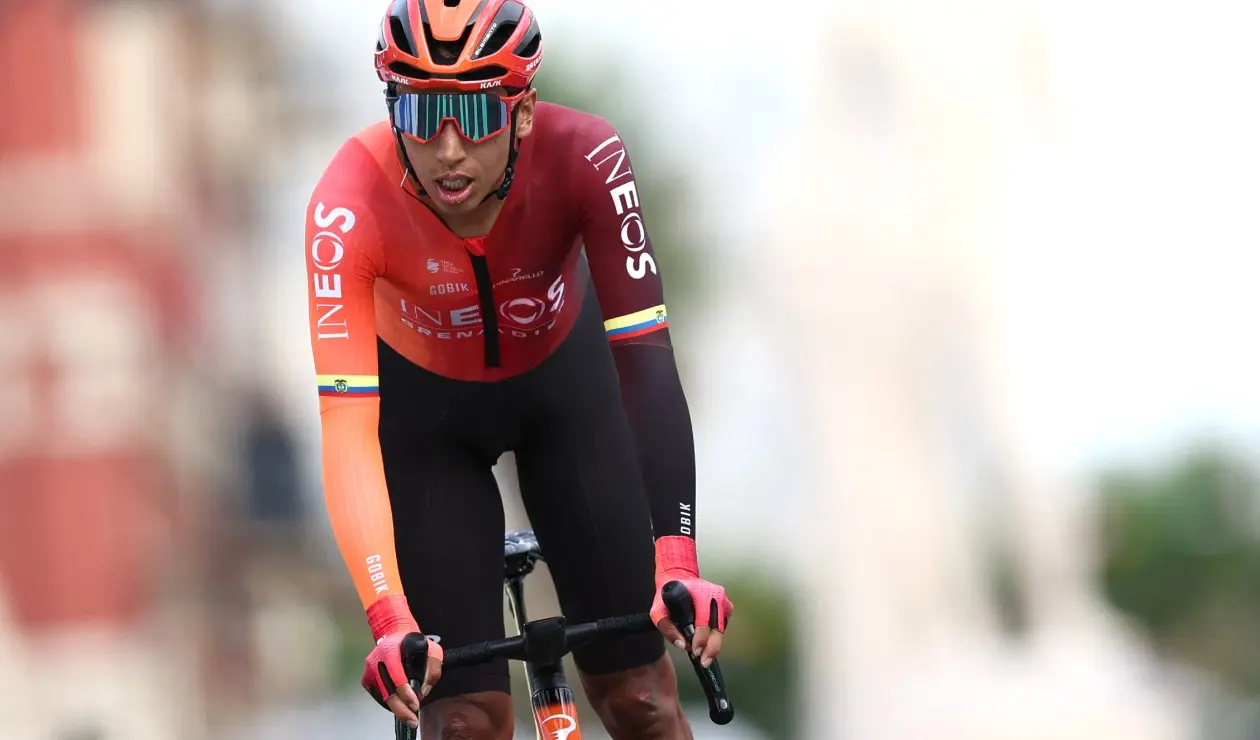 Egan Bernal en carrera 