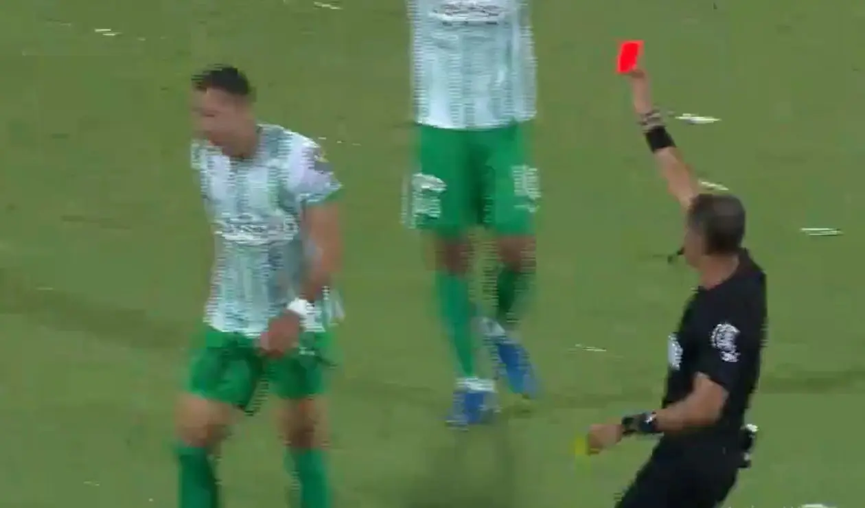 Expulsado Juan José Arias en Nacional vs Medellín