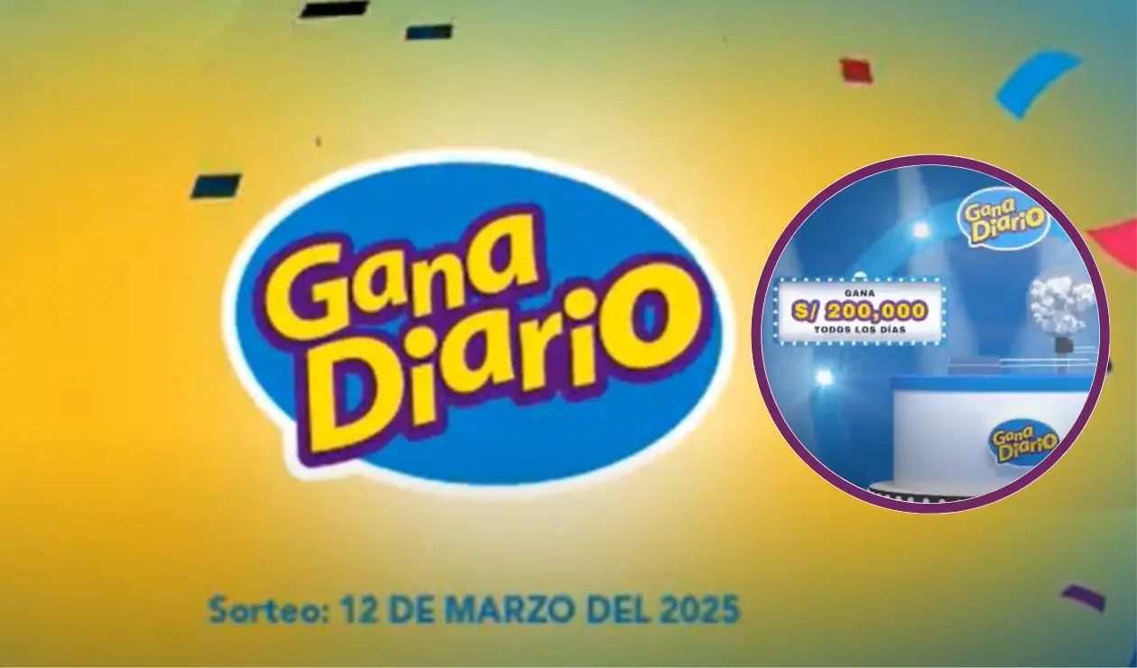 Resultados lotería Gana Diario 12 de marzo