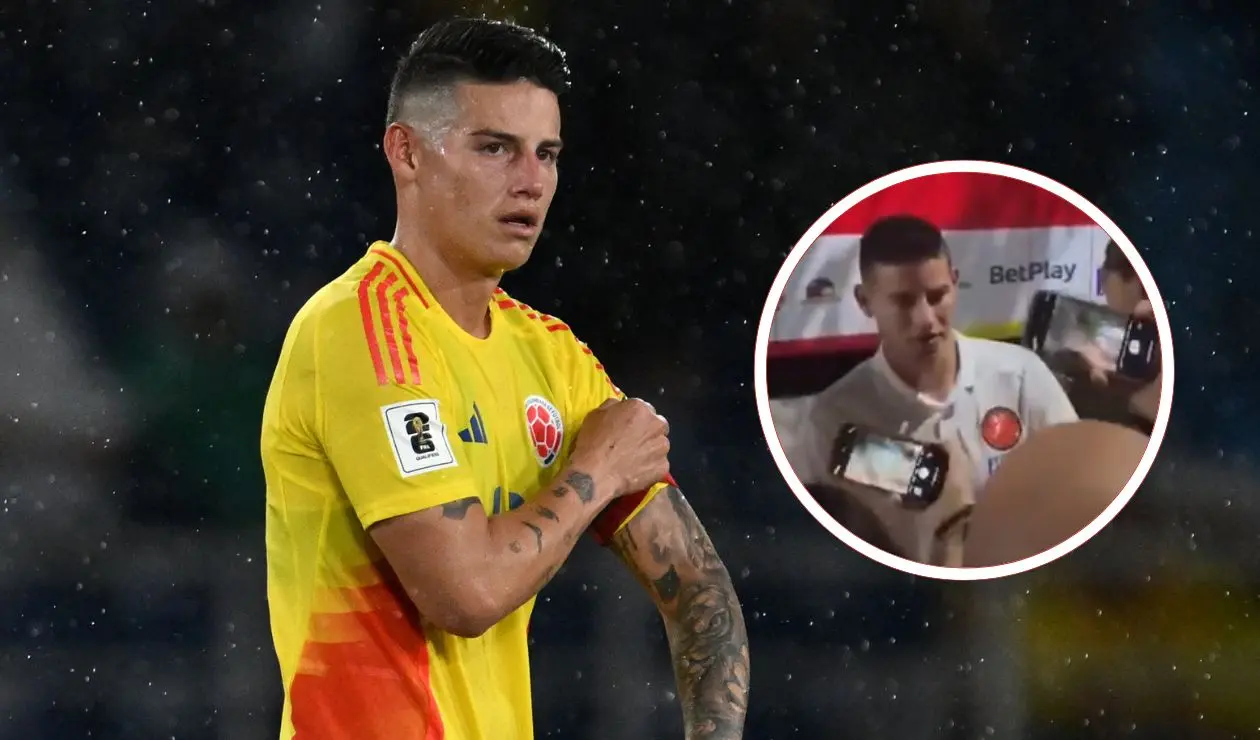 James Rodríguez es insultado por hincha de Junior 