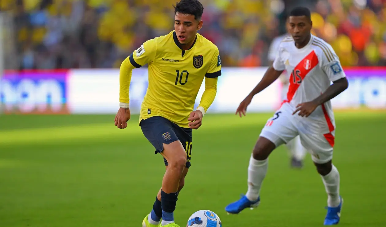 Kendry Páez con la selección de Ecuador