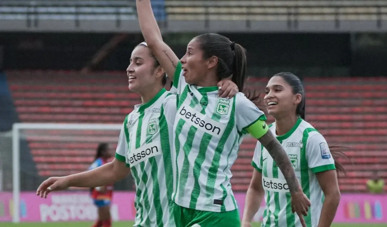 Nacional femenino vs Deportivo Pasto en la liga femenina