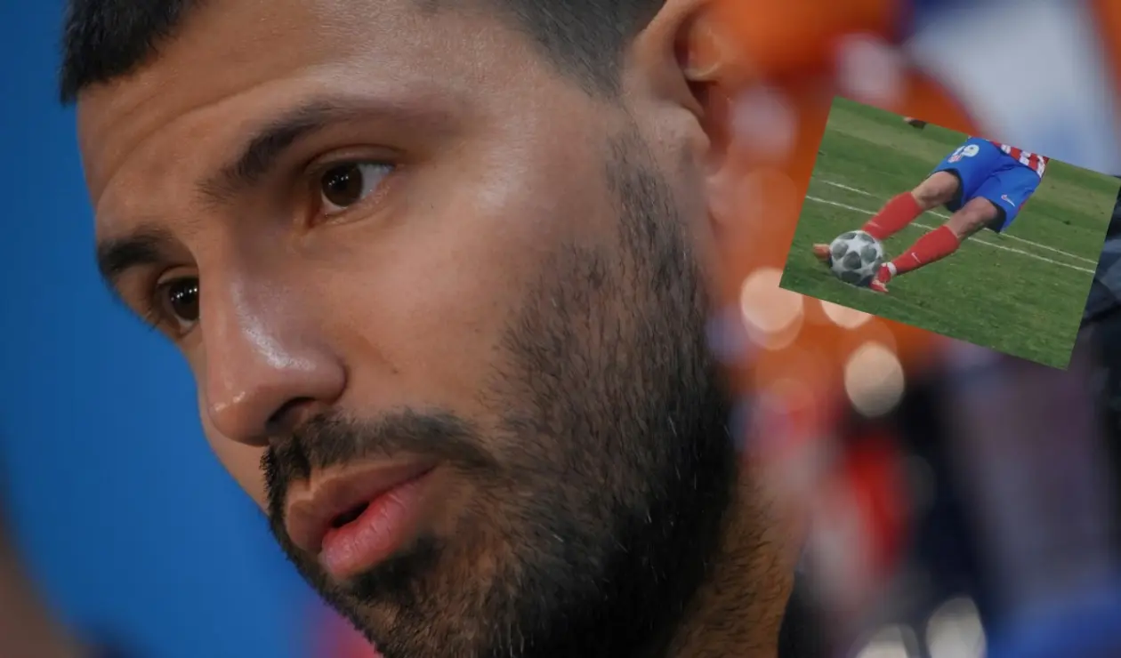 Sergio Agüero y el penal de Julián Álvarez