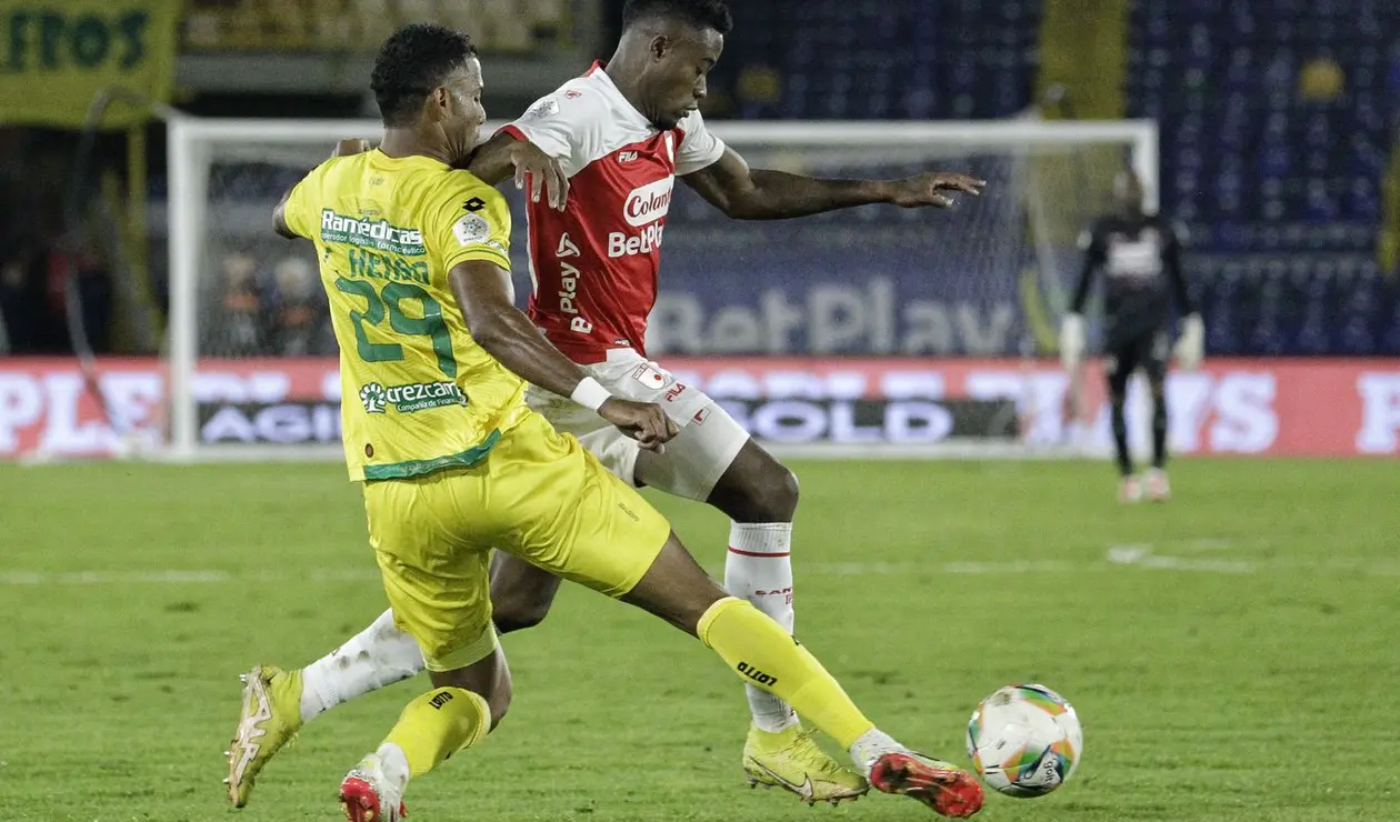 Santa fe enfrenta a Atlético Bucaramanga en juego válido por la fecha 6 de la Liga Betplay 2025