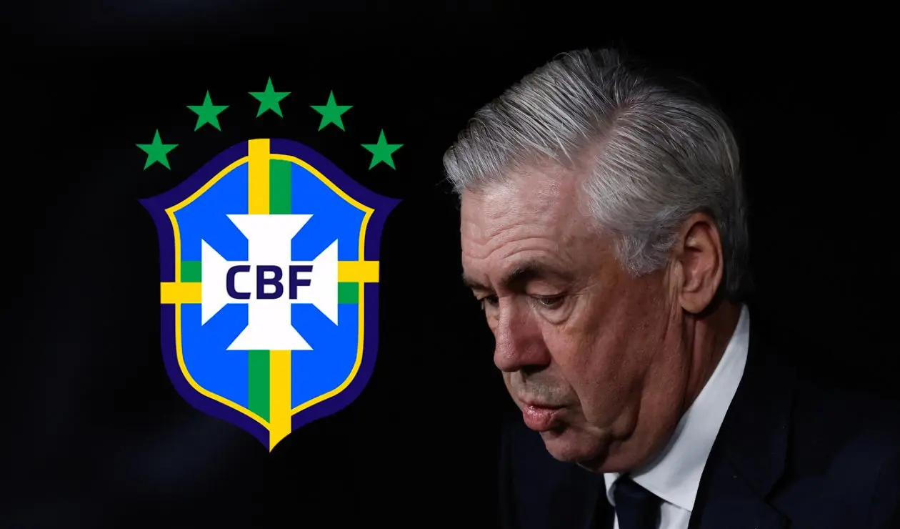 Ancelotti con la selección de Brasil