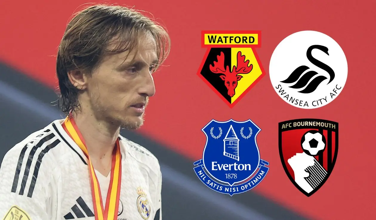 Luka Modric y equipos de Inglaterra