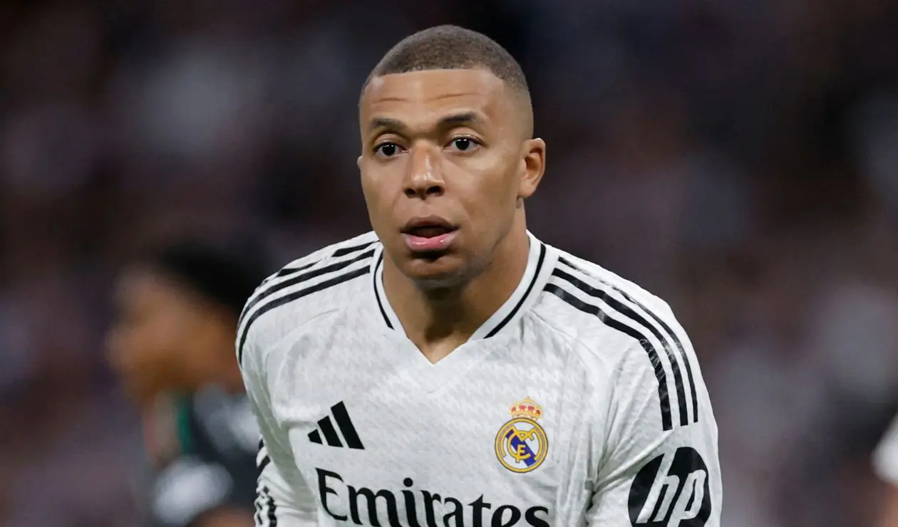 Kylian Mbappé con el Real Madrid