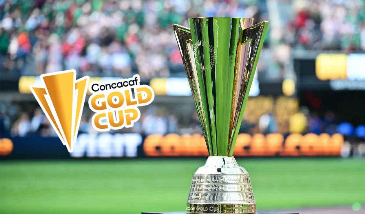 Trofeo y logo de la Copa Oro