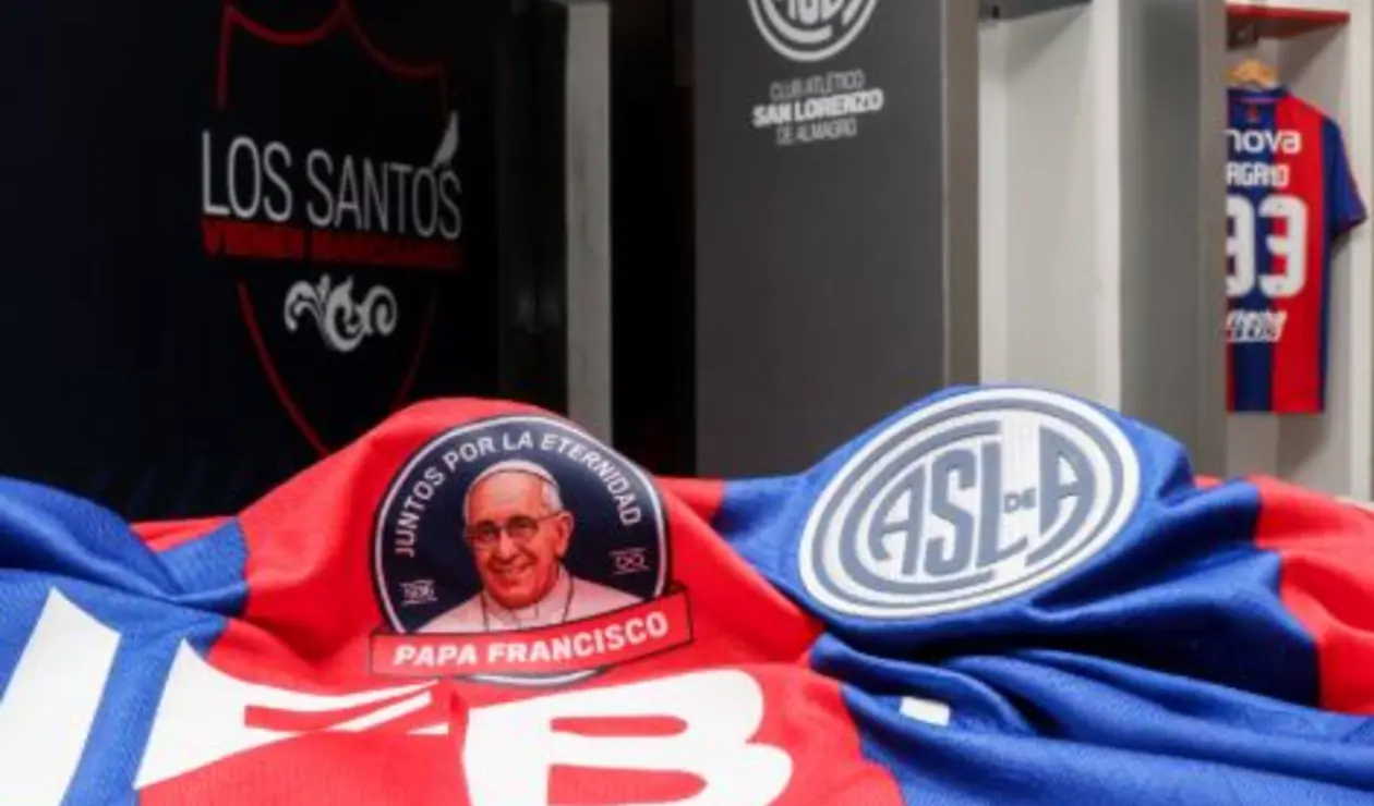 Homenaje de San Lorenzo al Papa Francisco