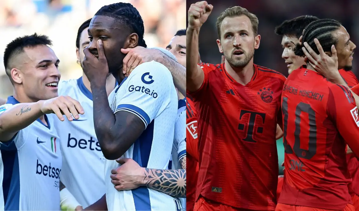 Jugadores Inter y Bayern