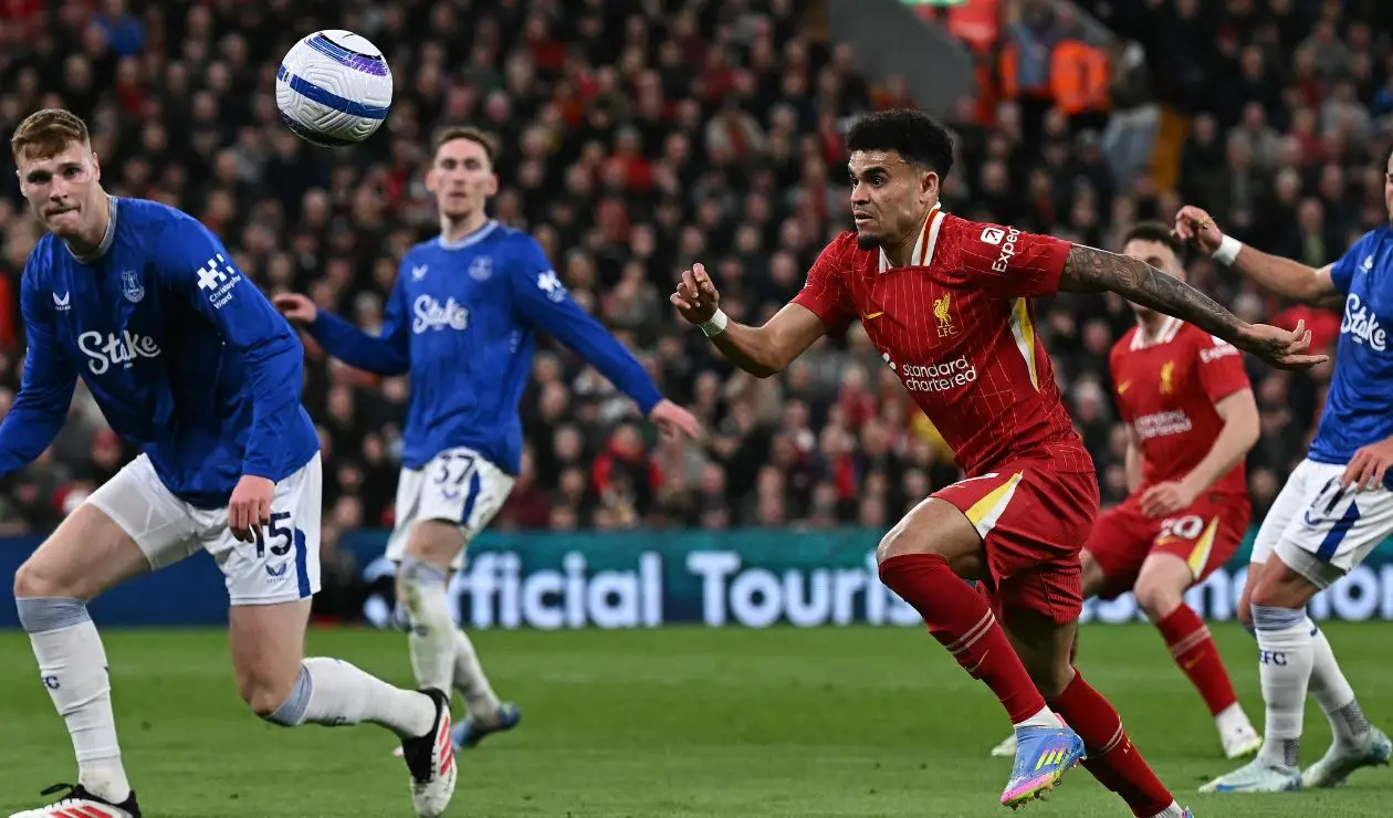 Liverpool vs Everton, Luis Díaz