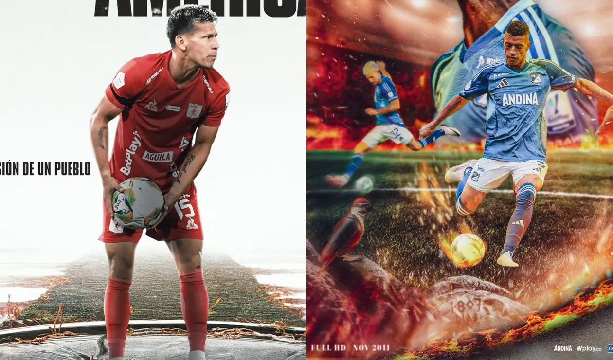 América de Cali y Millonarios no se perdonan en redes sociales
