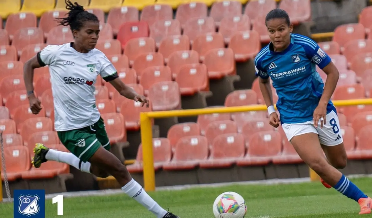 Millonarios y Equidad no se sacaron diferencias en la fecha 8 de la Liga BetPlay Femenina 