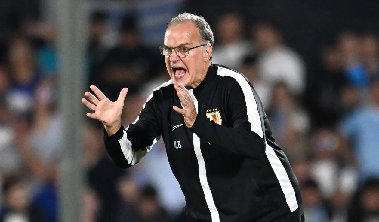Marcelo Bielsa, técnico de Uruguay en la Eliminatoria