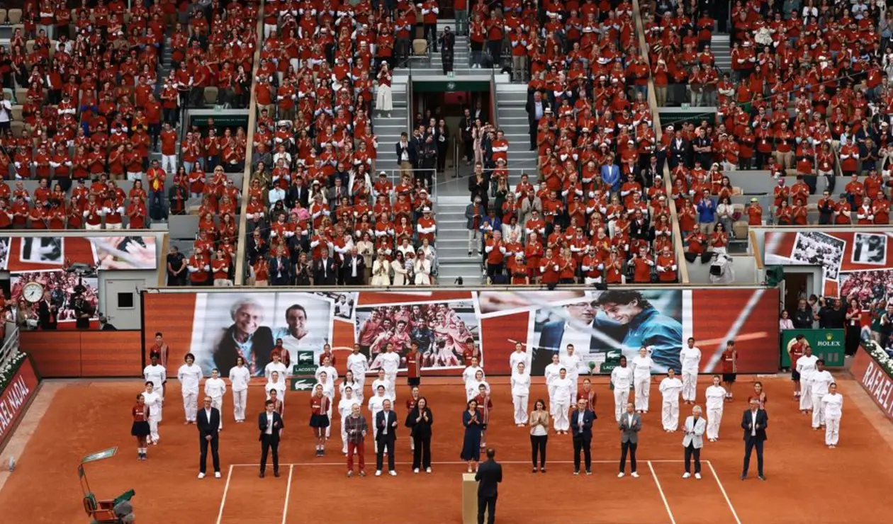 Homenaje Rafael Nadal en el torneo de Roland Garros
