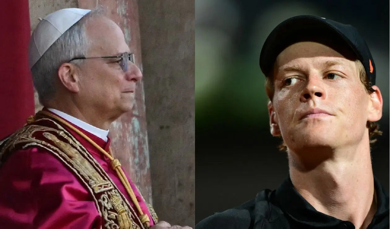 Jannik Sinner se enfrenta al Papa León XIV