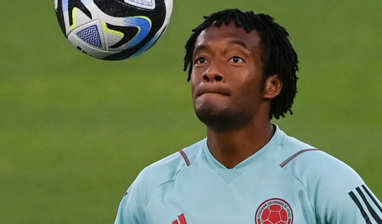Juan Guillermo Cuadrado con la selección Colombia