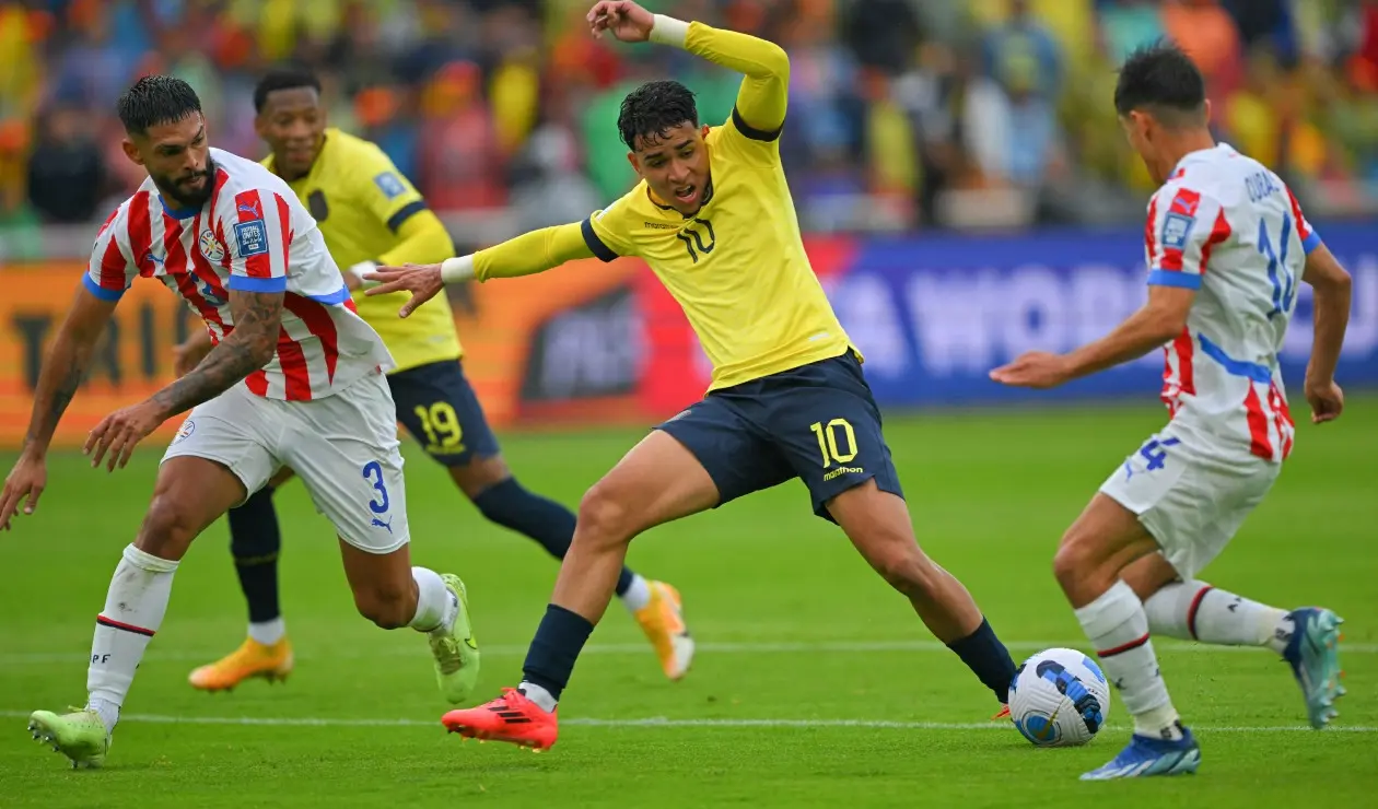 Kendry Páez con la selección de Ecuador