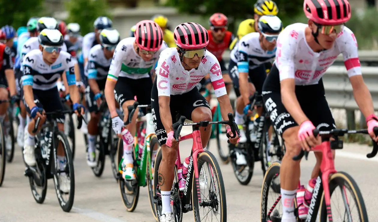 Richard Carapaz, ecuatoriano en el Giro de Italia