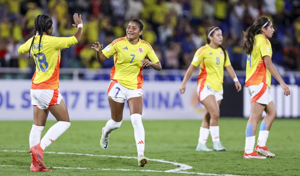 Tabla de posiciones del hexagonal final del Sudamericano Femenino U17