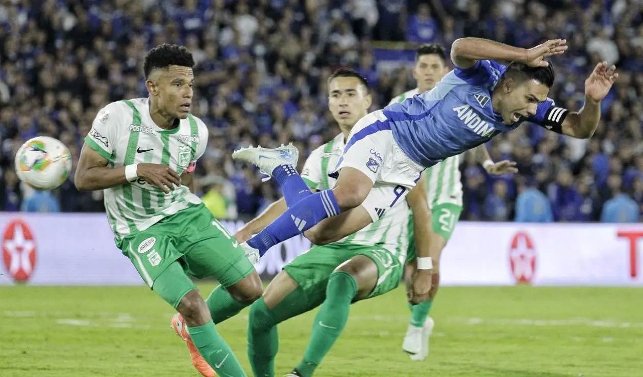 Falcao en el Millonarios vs Nacional por cuadrangulares