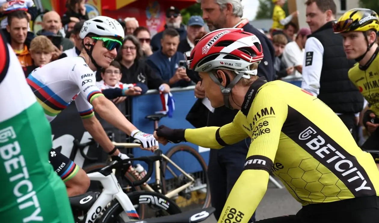 Pogacar y Vingegaard, ciclistas